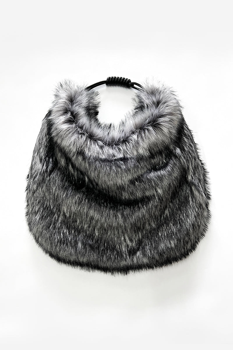 FAUX FUR TOTE