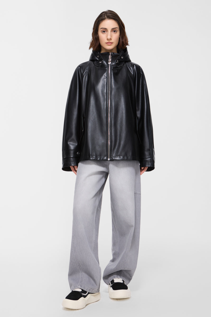 FAUX LEATHER JACKET