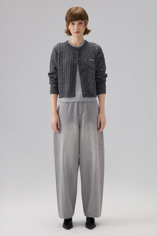 CABLE CARDIGAN