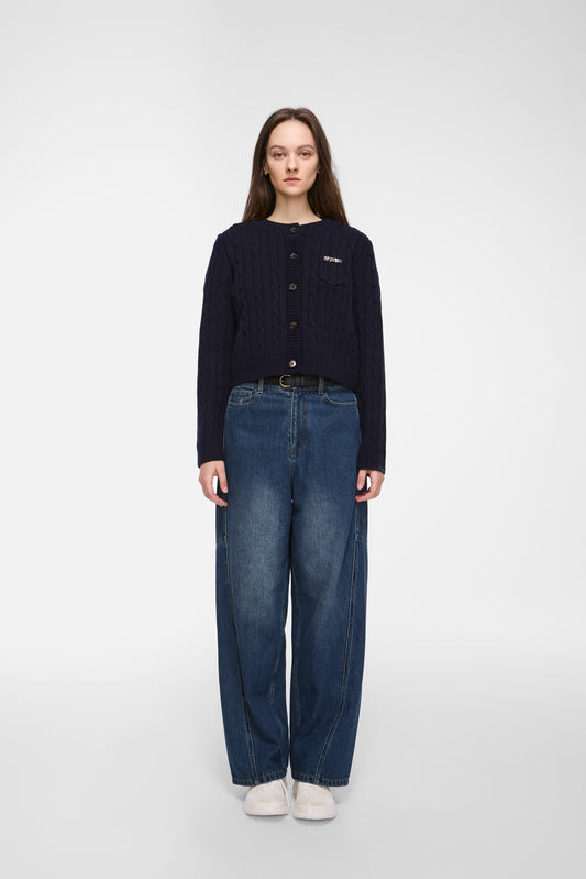 CABLE CARDIGAN