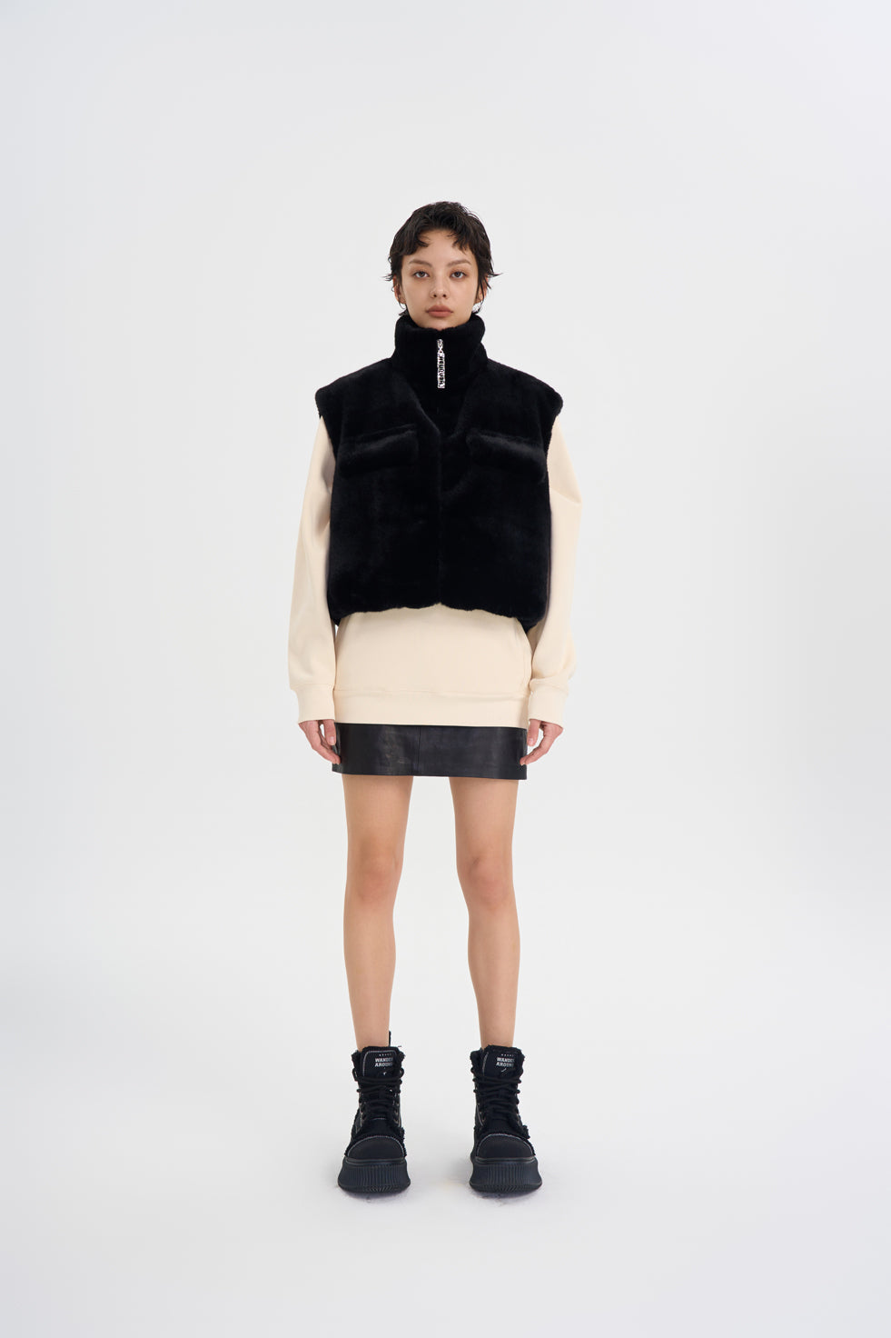 FAUX FUR VEST