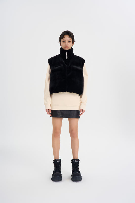 FAUX FUR VEST
