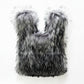 FAUX FUR SHOPPER BAG