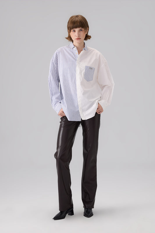 PANELED OVERSIZED SHIRT