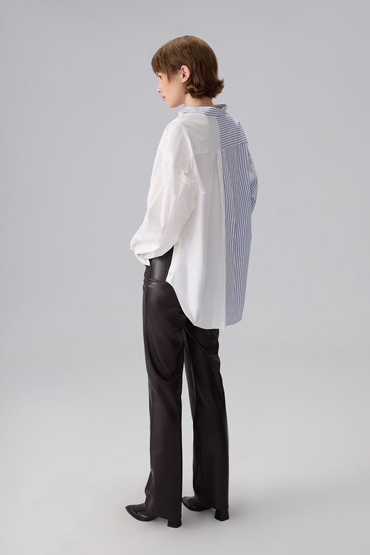 PANELED OVERSIZED SHIRT