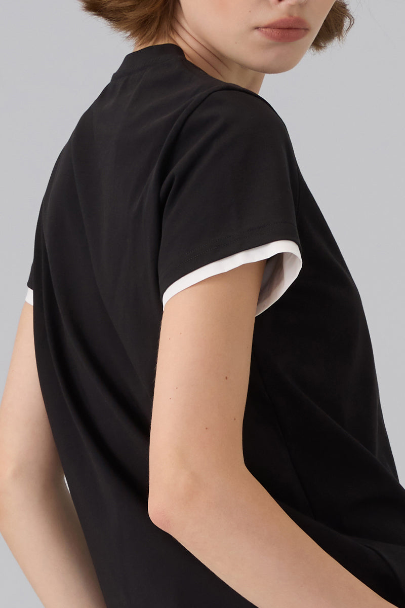 FAUX LAYERING TEE