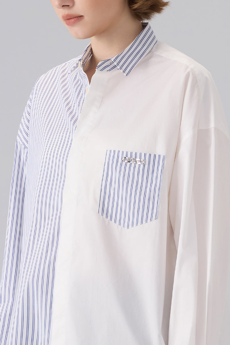 PANELED OVERSIZED SHIRT